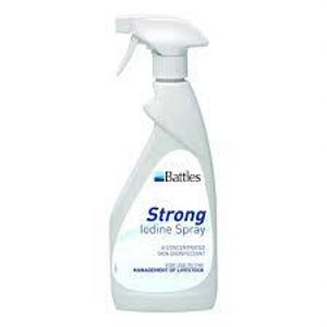 Battles Strong Iodine Spray