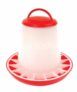 Stockshop Red & White Poultry Feeder